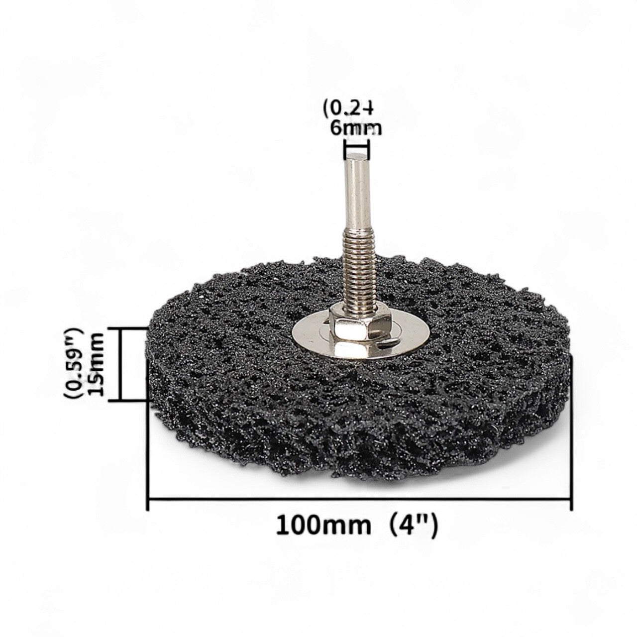 BLACK CLEAN & STRIP DISC WITH ADAPTOR 100MM