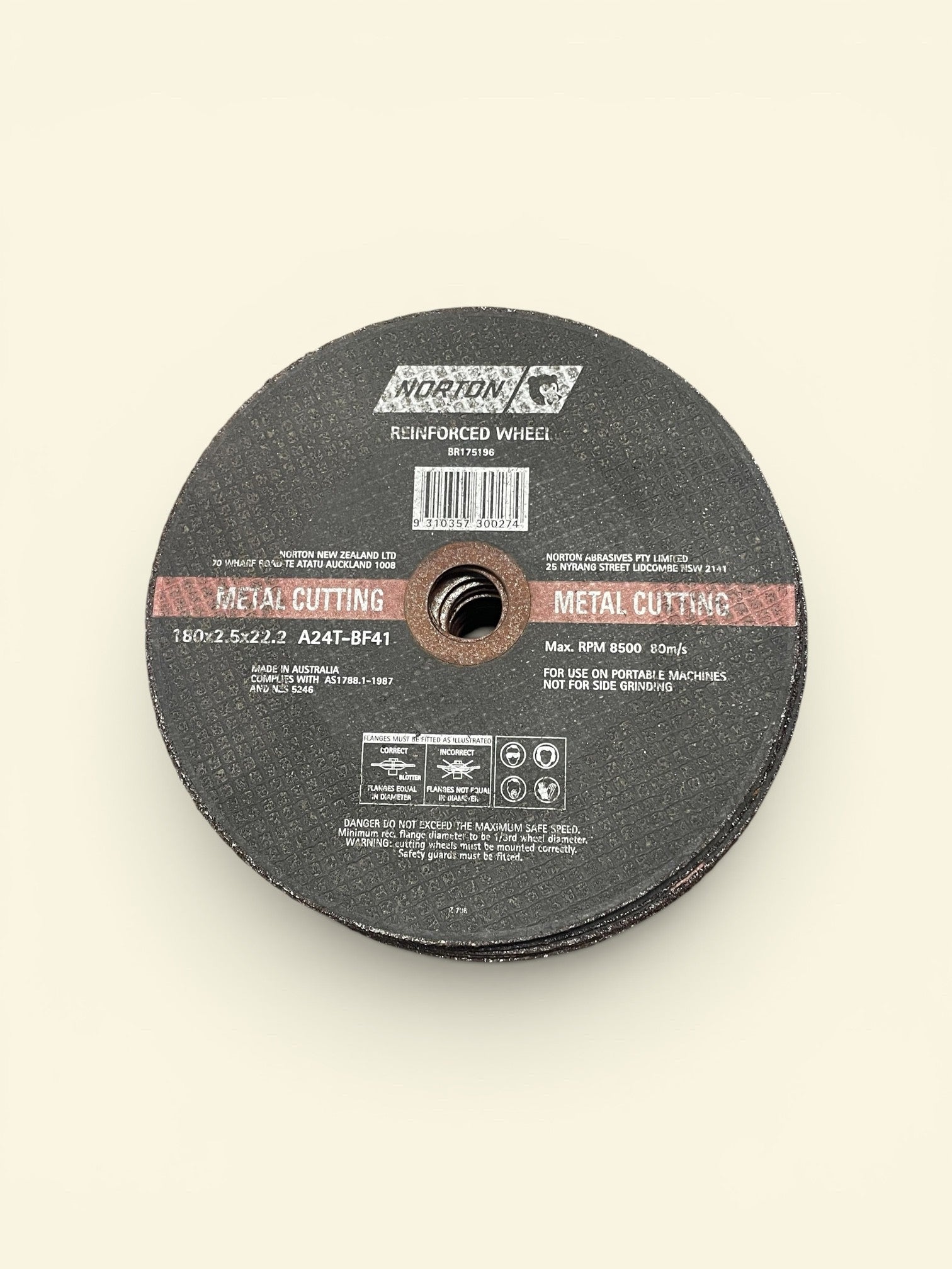 Norton Metal Cutting 180mm