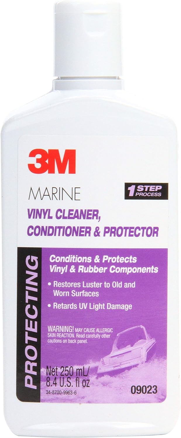 3M 09023 Marine Vinyl Cleaner, Conditioner, & Protector, 8.45 fl oz (237ml)