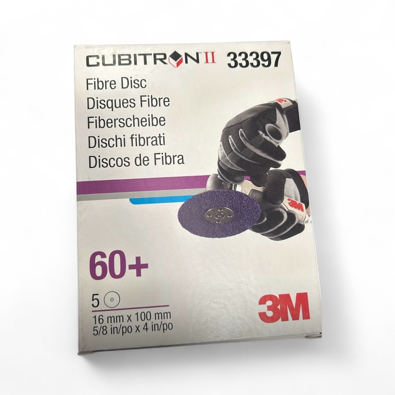 3M FIBRE DISC 100MM P60 - SINGLE DISC