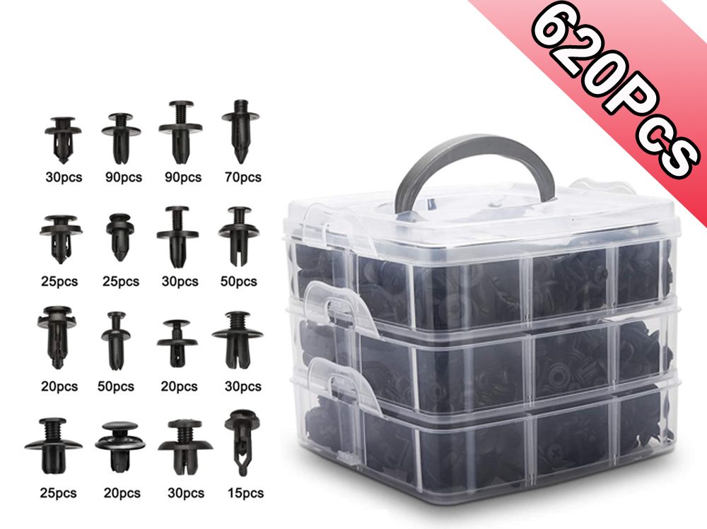 100pcs Car Clip Door Trim Panel Upholstery Remover Tool Kit Fender Bumper Mudguard Fasterner Removal | Malaysia