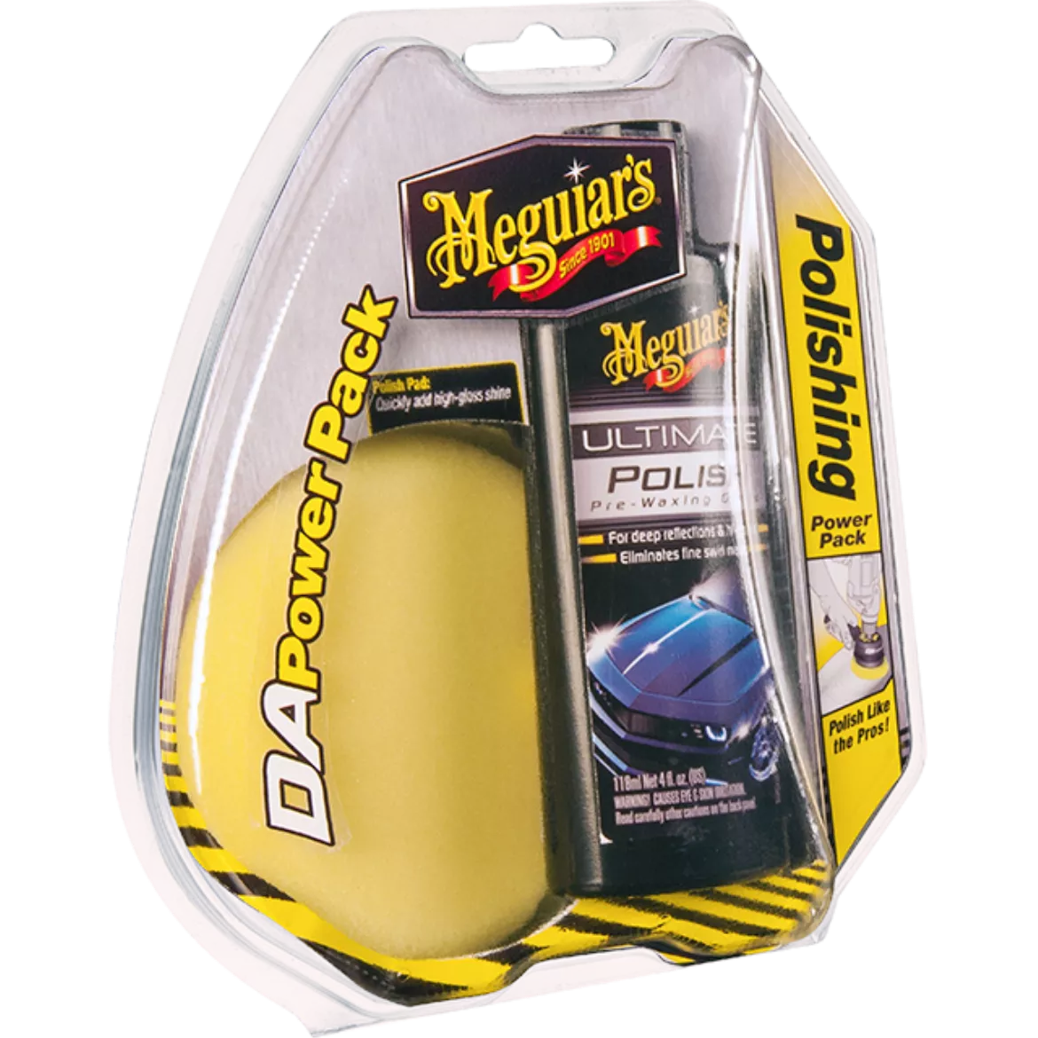 MEGUIARS G3502 D/A POWER SYSTEM POLISHING POWER PACK w POLISH + 1 PAD