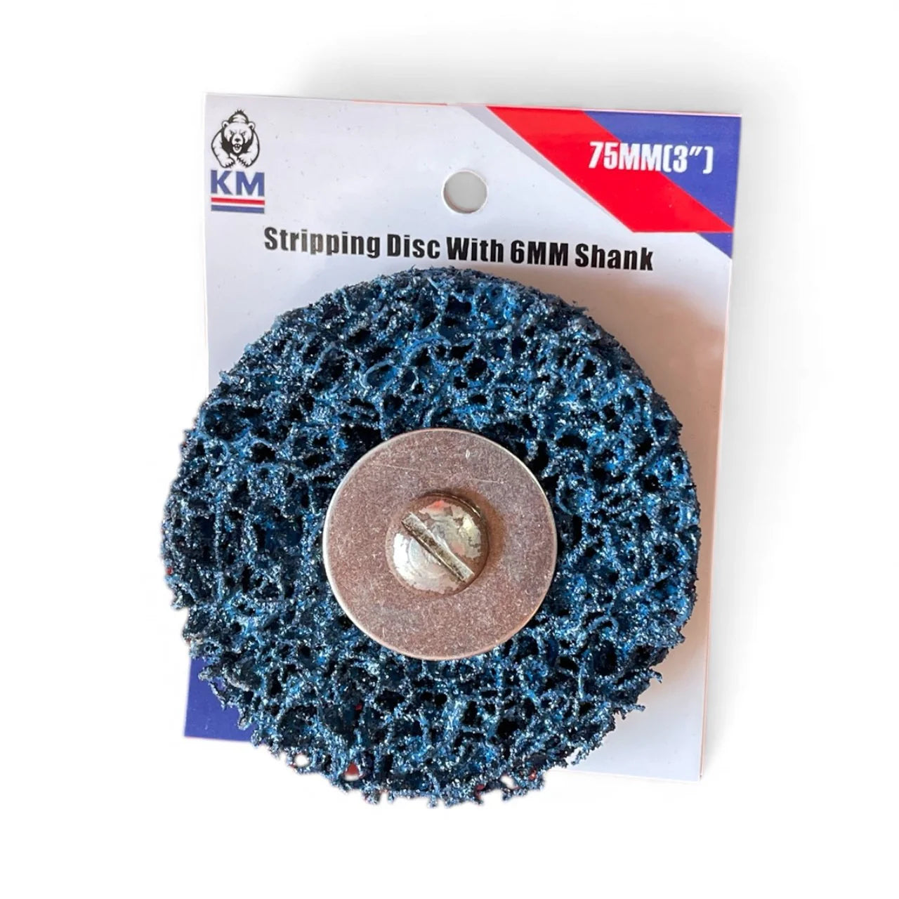 KM Bear 75mm Blue Strip Disc with 6mm Shaft