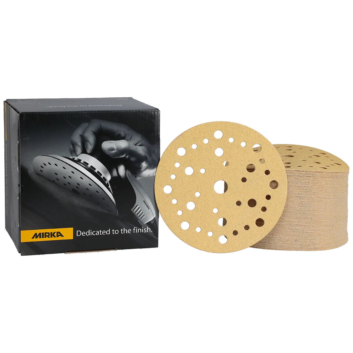Mirka GOLD 150MM GRIP 37H P120 Box of 100