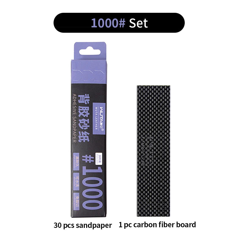 P1000 Sanding sheets & Carbon Fibre Board. 115mm x 30mm 30PC