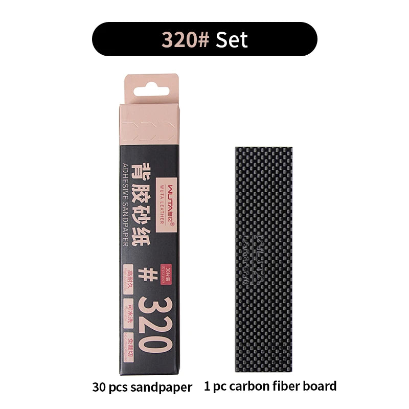P320 Sanding sheets & Carbon Fibre Board. 115mm x 30mm 30PC