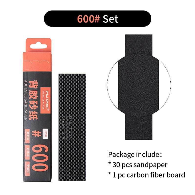 P600 Sanding sheets & Carbon Fibre Board. 115mm x 30mm 30PC