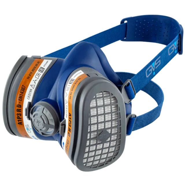 GVS ELIPSE SPRAYING RESPIRATOR WITH A1-P2 FILTERS (M/L SIZE)