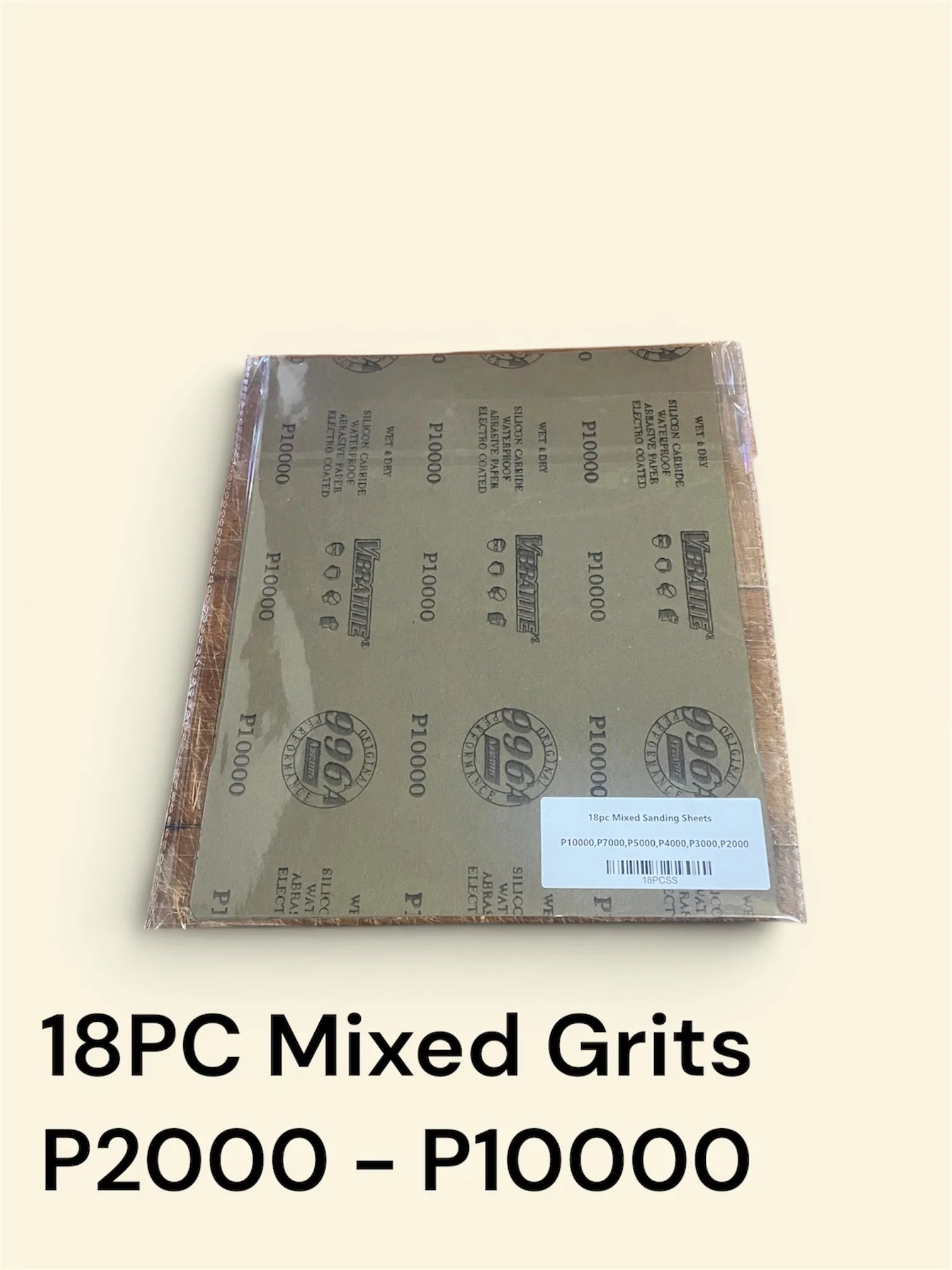 18pc Sanding Sheets P2000 - P10000