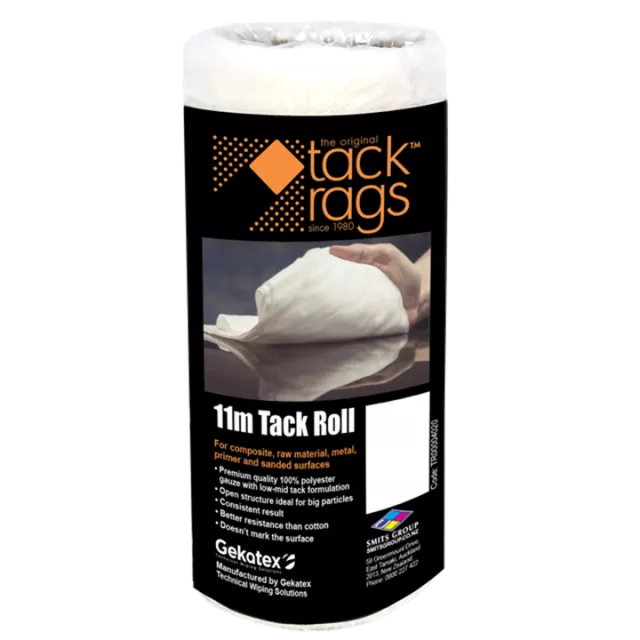 THE ORIGINAL TACK RAGS SUPERIOR WHITE GAUZE TACK CLOTH 11m ROLL TROUL11M