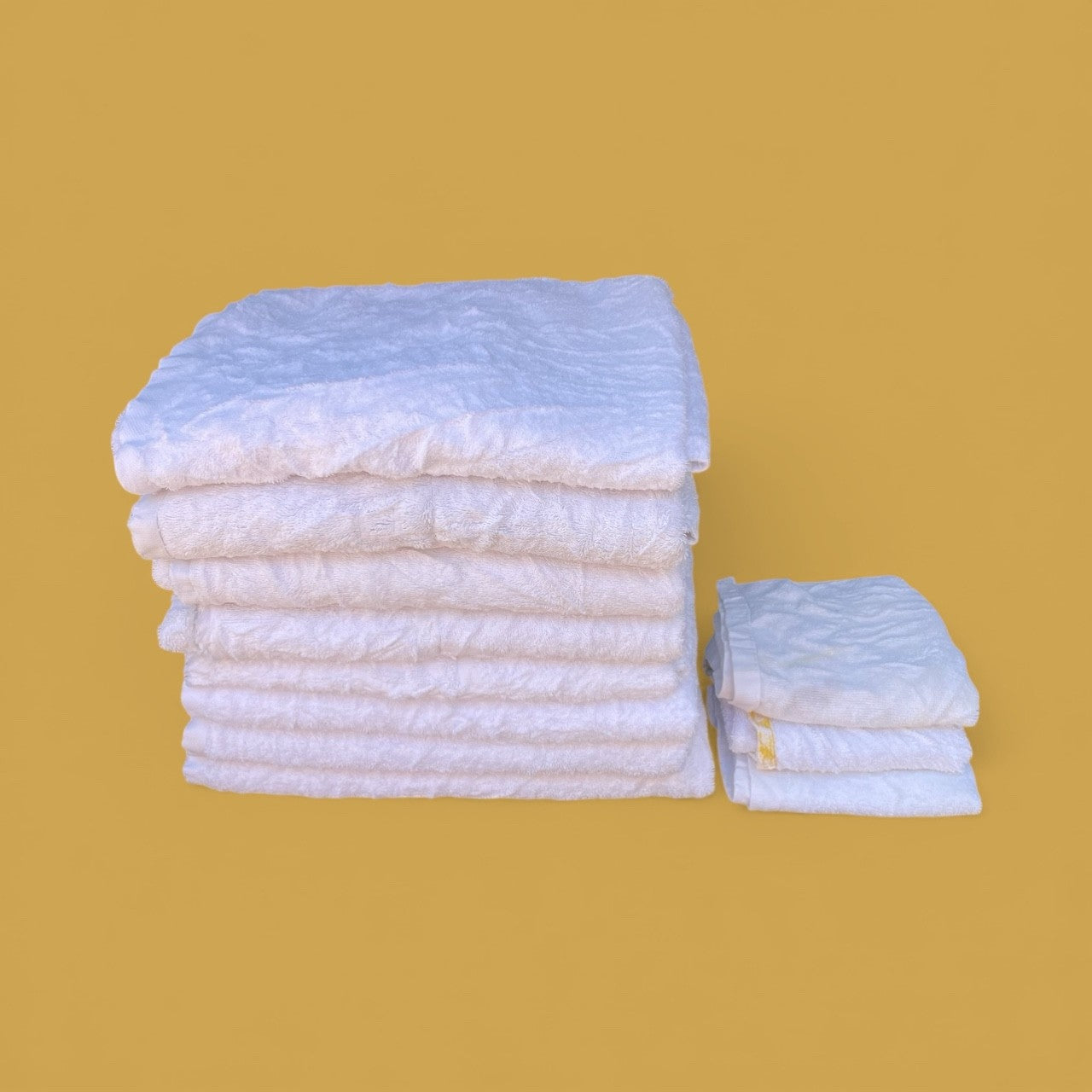 5KG White Uncut Bath Towels