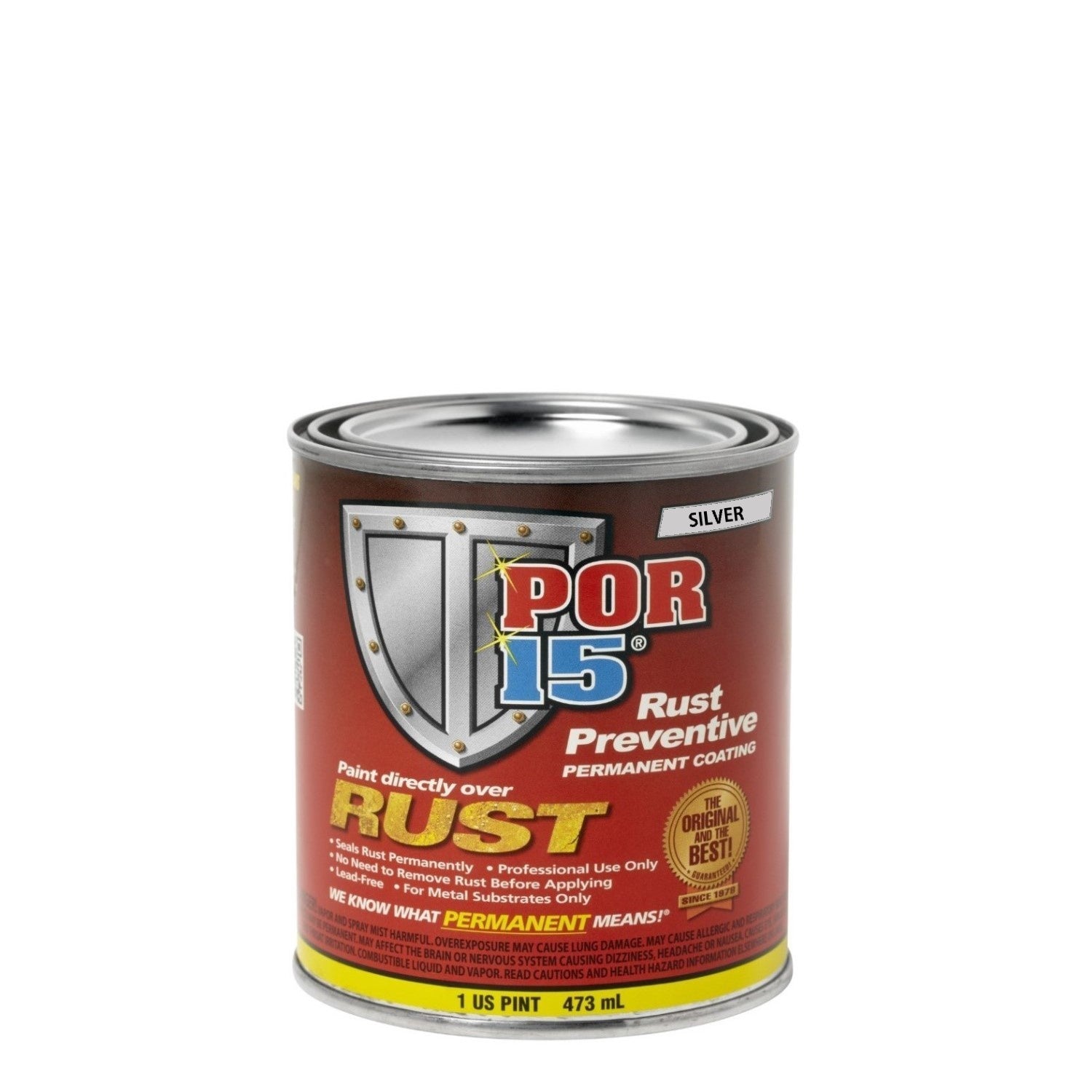 Rust Preventive Coating Silver Pint 473mL covers 4.5m² single coat