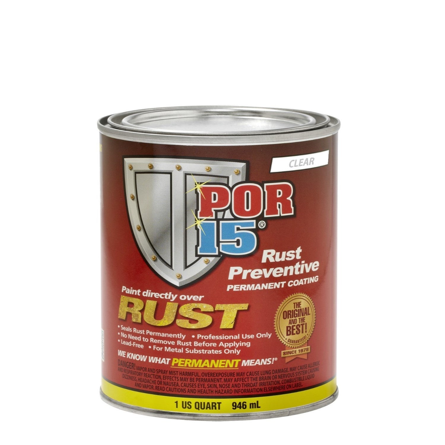Rust Preventive Coating Clear Quart 946mL covers 9m² single coat