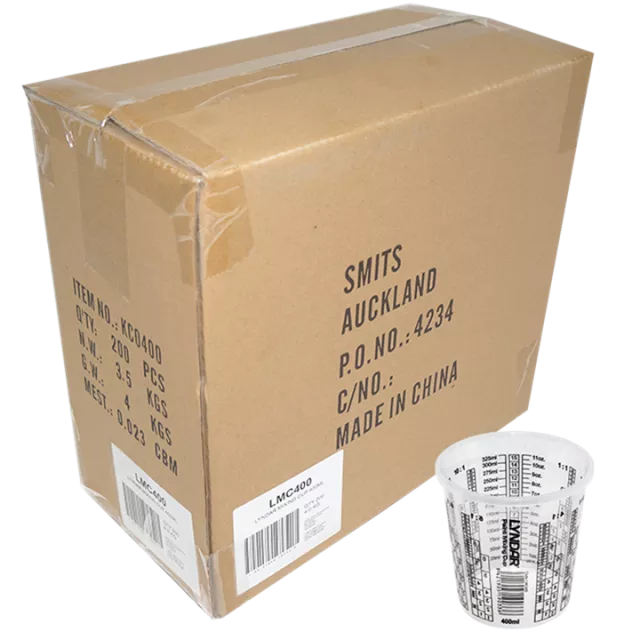 LYNDAR MIXING CUP 400ML (BOX 200)