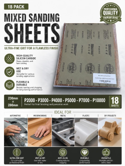 18pc Sanding Sheets P2000 - P10000