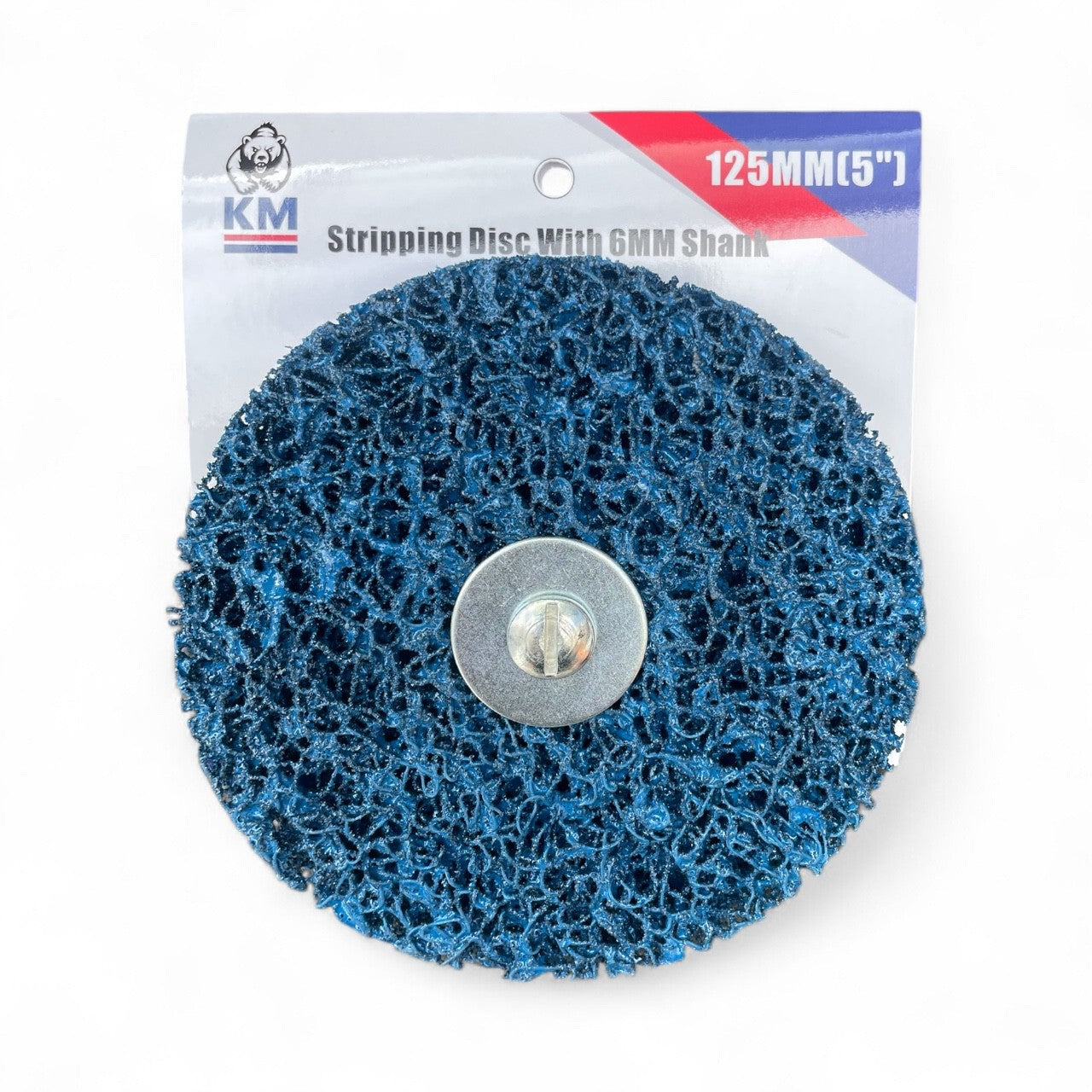 KM Bear 125mm Blue Strip Disc with 6mm Shaft