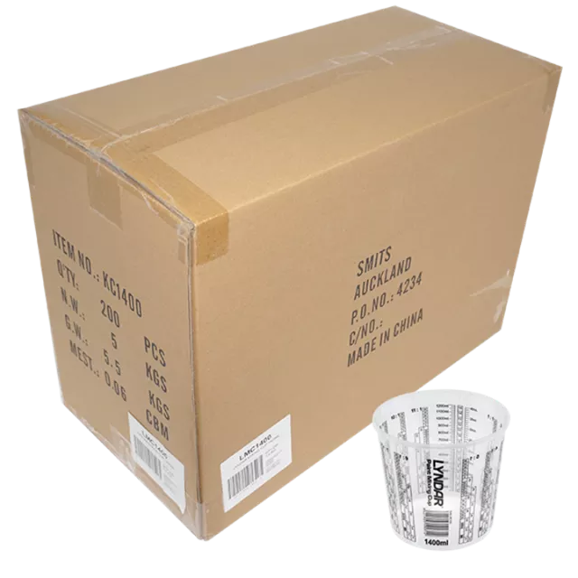 LYNDAR MIXING CUP 1400ML (BOX 200)