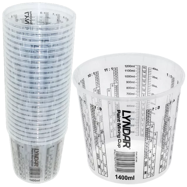 LYNDAR MIXING CUP 1400ML (SLEEVE 25)