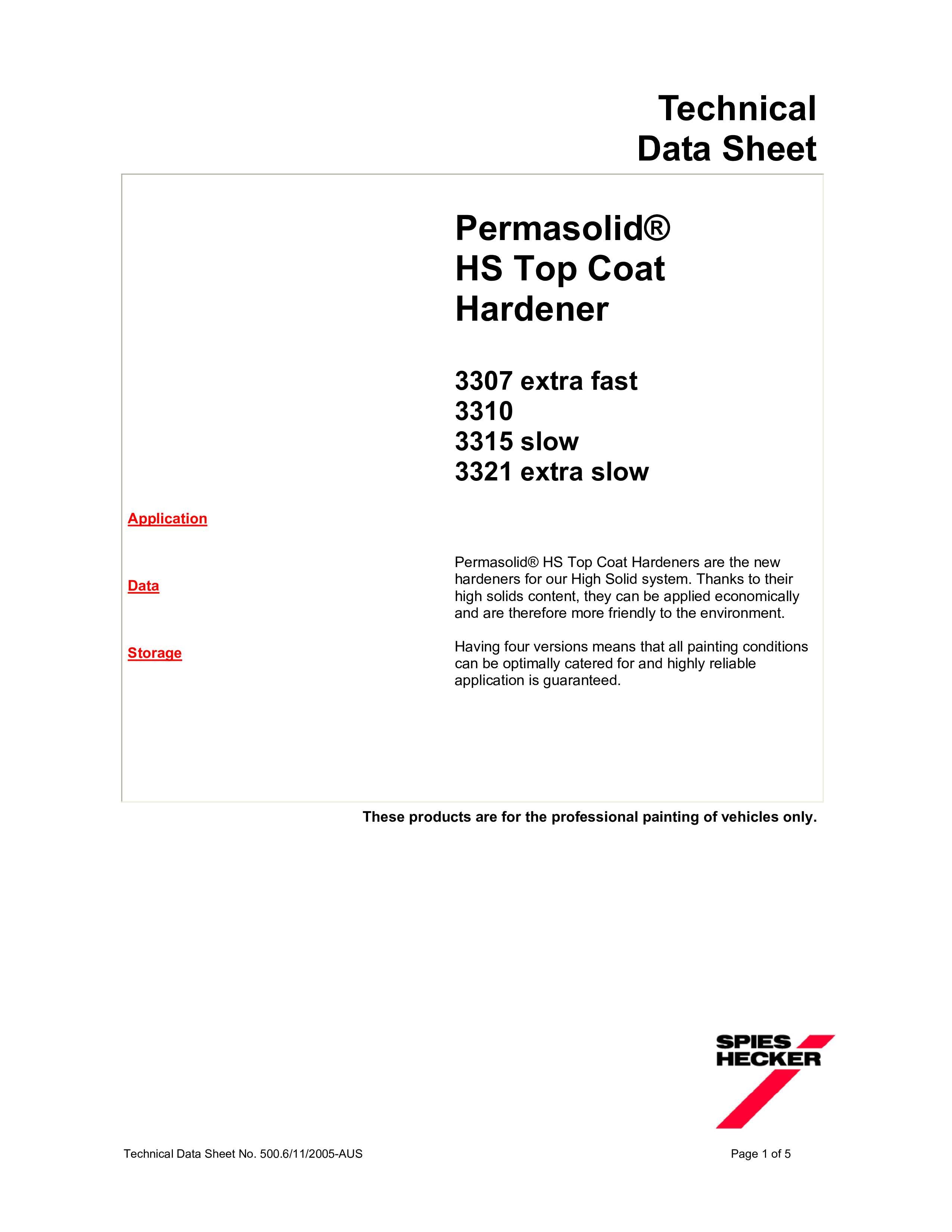 3310 PERMASOLID HS HARDENER 1L