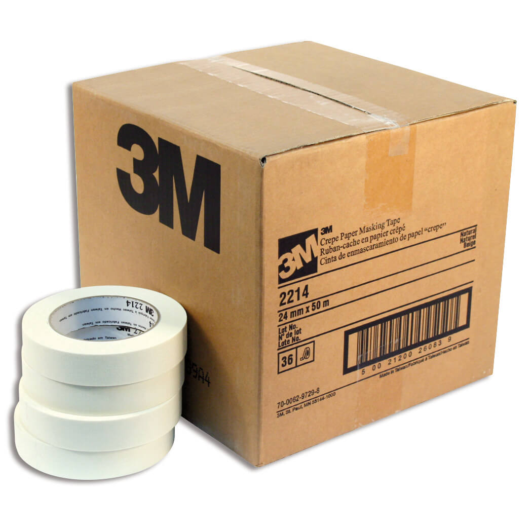 3M 6546 PERFORMANCE AUTOMOTIVE MASKING TAPE 24MM X 55M (BOX 36)