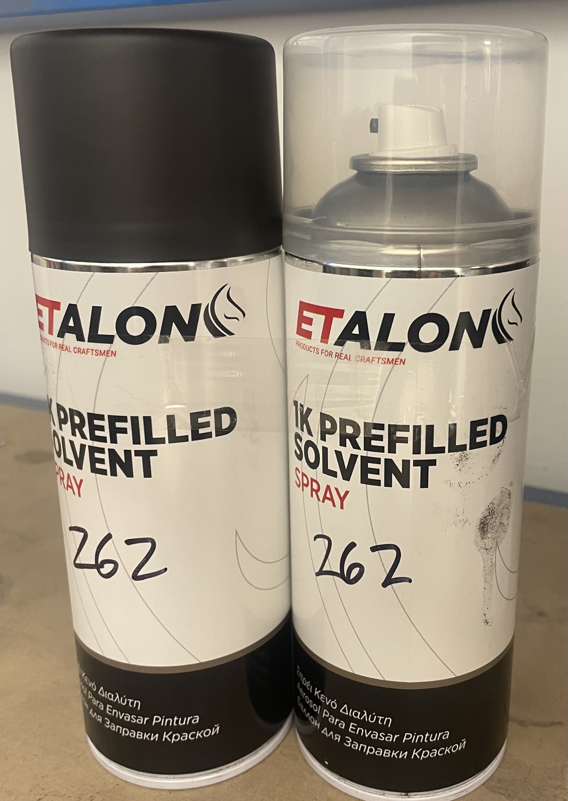 2 x Aero Custom Made Spray Can 400mL 262 Grey