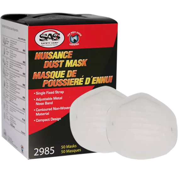 SAS 2985 NUISANCE DISPOSABLE DUST MASKS (BOX 50)