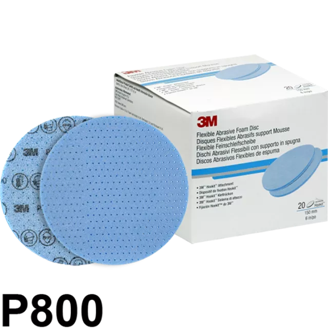 3M 33540 FLEXIBLE FOAM DISC 150MM P800 (BOX 20)