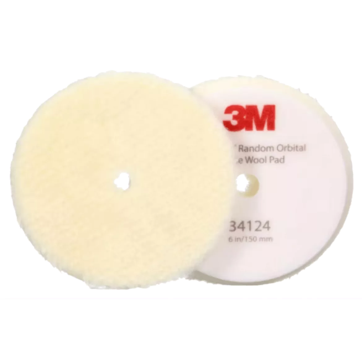 3M 34124 PERFECT-IT RANDOM ORBITAL COARSE WOOL COMPOUNDING PAD 150MM 2 PACK