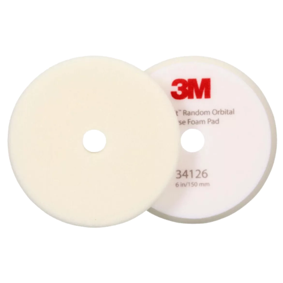 3M 34126 PERFECT-IT RANDOM ORBITAL FOAM COMPOUNDING PAD 150MM 2 PACK