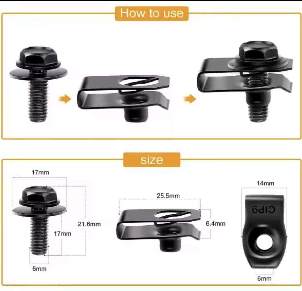 35PCS U-Nuts & Guard Clip Kit