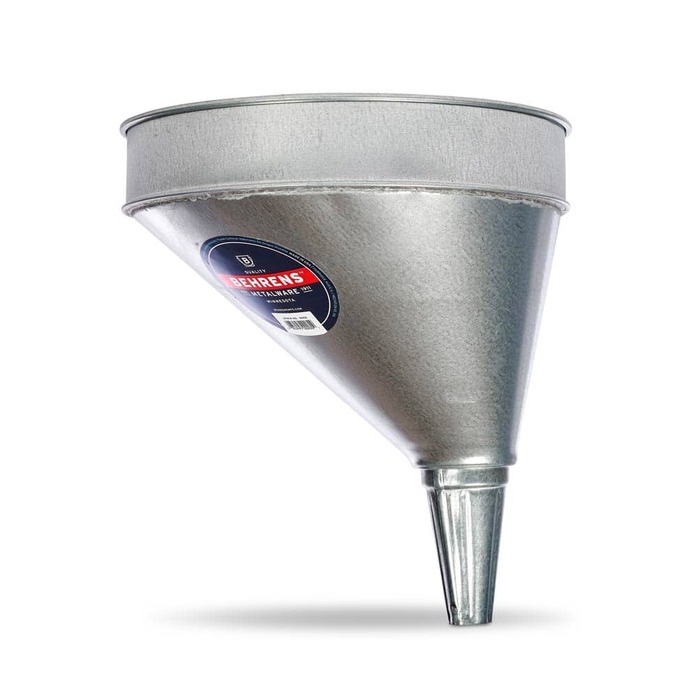 6 Quart Galvanized Steel Offset Funnel