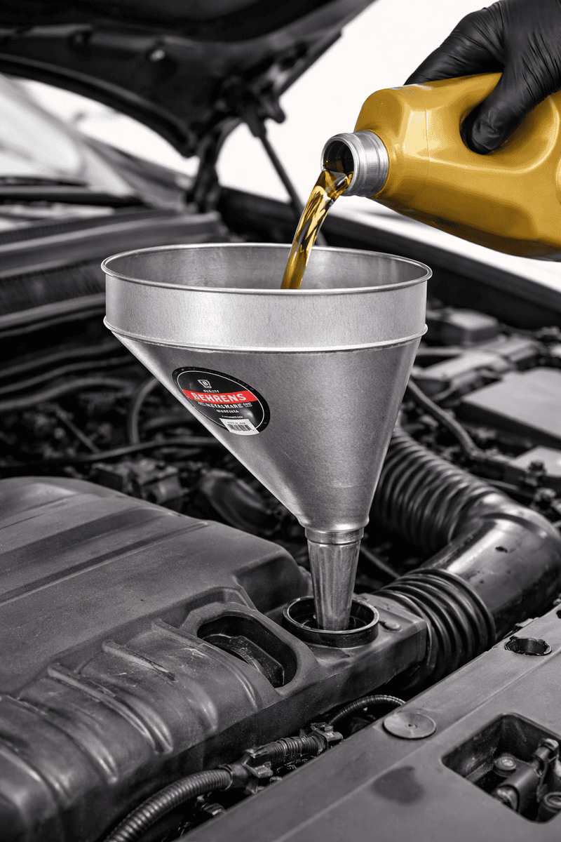6 Quart Galvanized Steel Offset Funnel