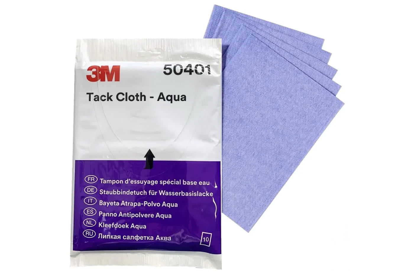 3M 50401 Tack Cloth Aqua (For Waterbourne Paints) 150 X 210mm