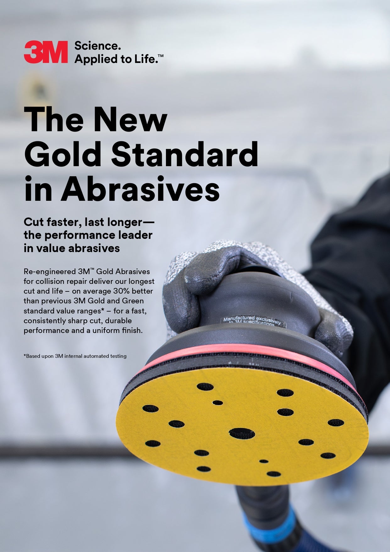 3M 51543 HOOKIT 288U GOLD ABRASIVE DISC 80 GRIT + 150MM (BOX 100)
