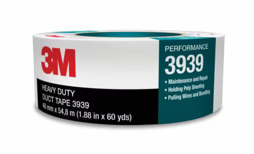 3M 3939 CLOTH DUCT TAPE SILVER 48MM X 55M