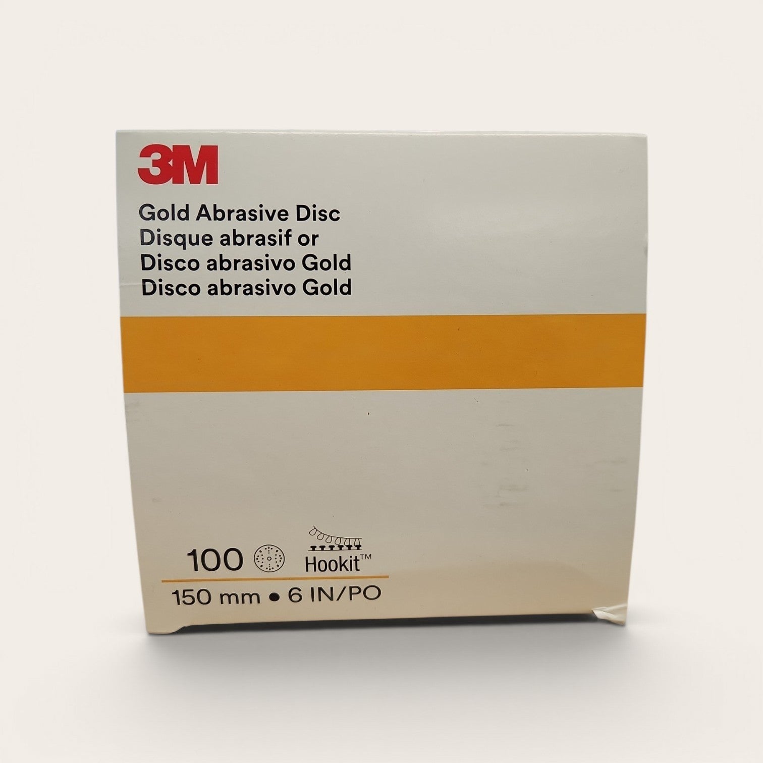 3M 51543 HOOKIT 288U GOLD ABRASIVE DISC 80 GRIT + 150MM (BOX 100)