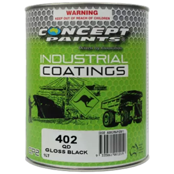 CONCEPT 402 QD GLOSS BLACK ENAMEL 1L