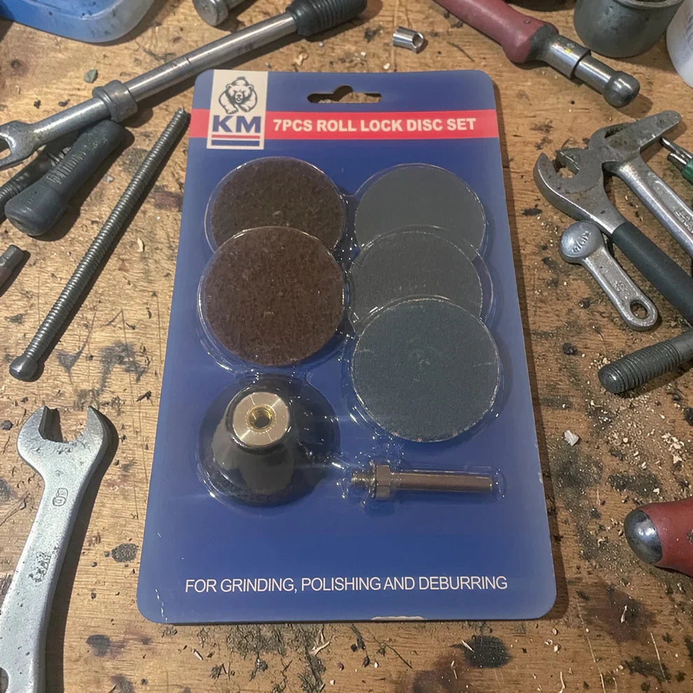 KM 7PC Roll Lock Disc P60- P120