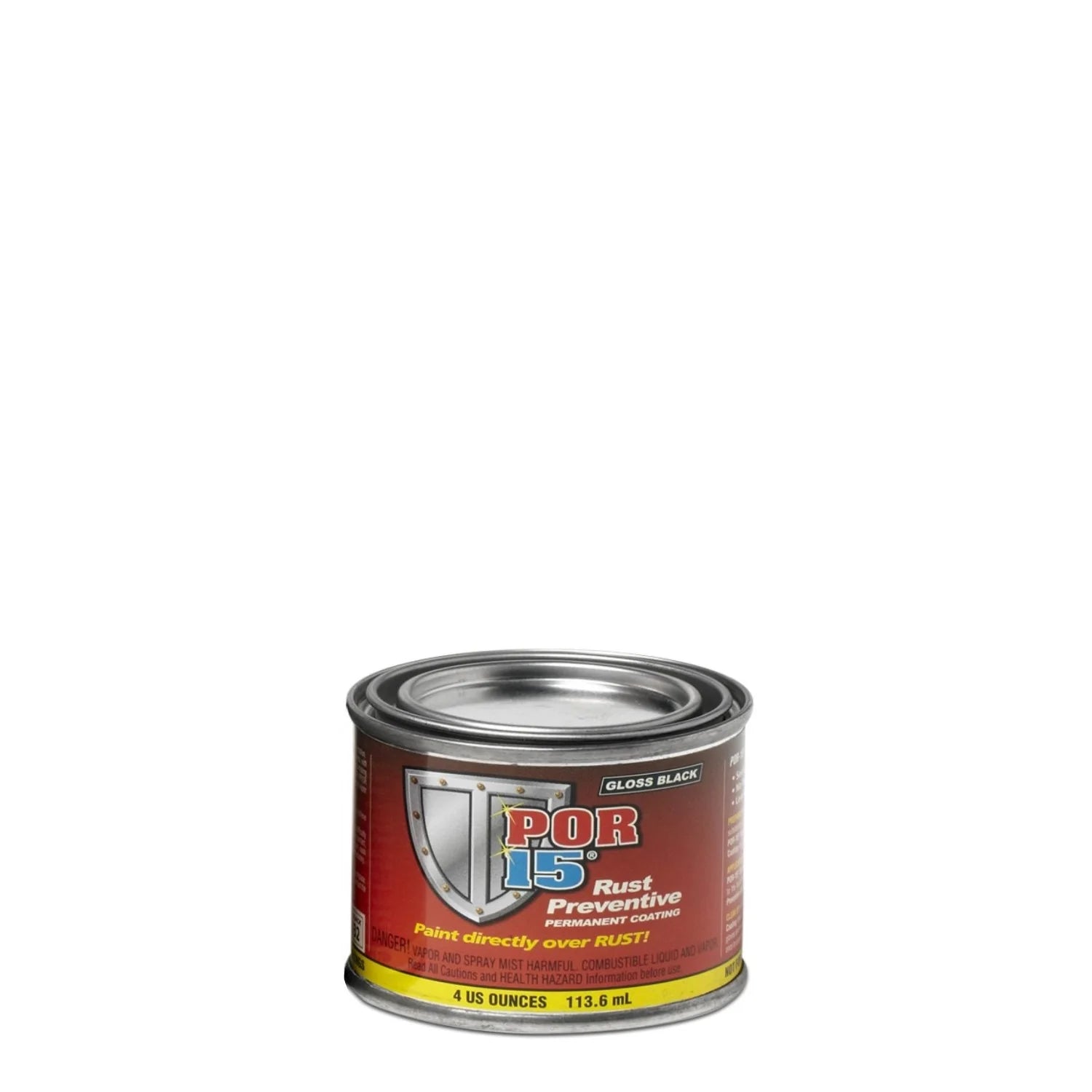 Rust Preventive Gloss Black - 4oz (113.6ml) Enough to cover 1 square metre.