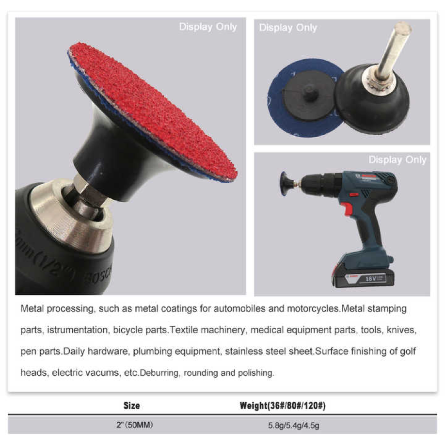2" 50mm Quick Change Diamond Sanding Disc P80