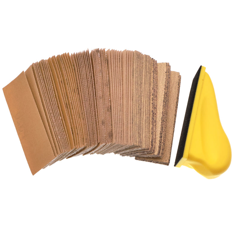 Versatile Sanding Kit – 71 Sheet Assortment with Detail Block
