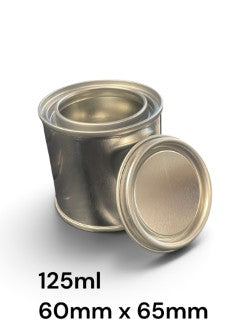 125ml Plain Unlined Empty Can 60mm x 65mm