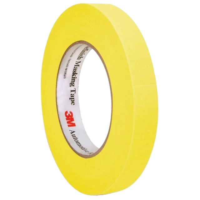 3M 6653 AUTOMOTIVE REFINISHING TAPE YELLOW 24MM X 55M