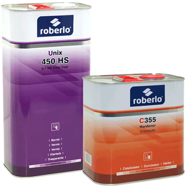 ROBERLO UNIX 450HS CLEARCOAT 2:1 KIT C355 HS STD HARDENER