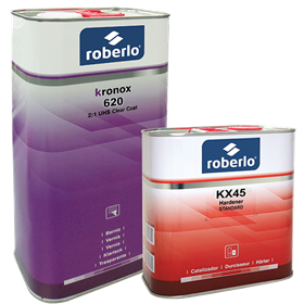 ROBERLO KRONOX 620 2:1 UHS CLEARCOAT 5L 2-1 KIT KX45 STD HARDENER 2.5L