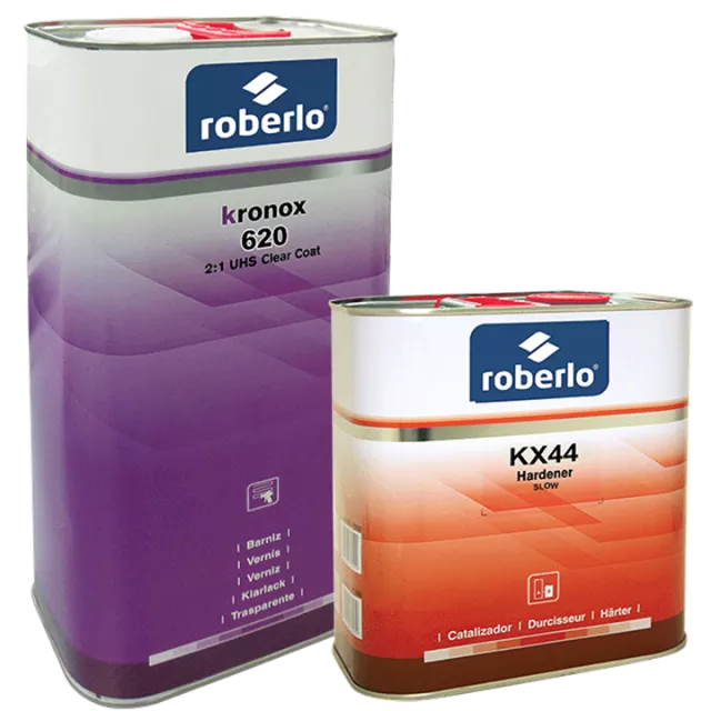 ROBERLO KRONOX 620 2:1 UHS CLEARCOAT 5L 2-1 KIT KX44 SLOW HARDENER 2.5L