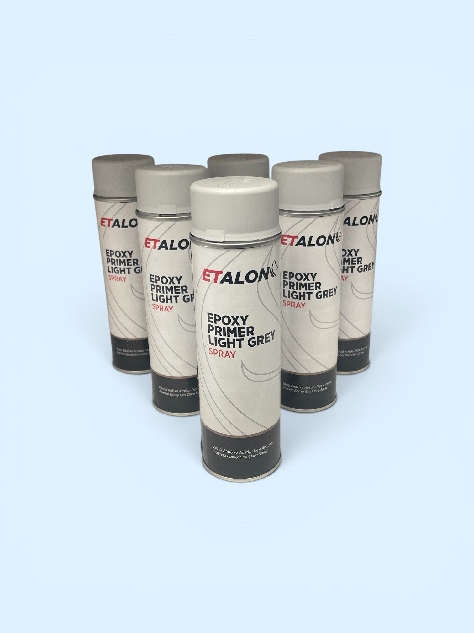 Epoxy Primer Spray  Light Grey 6 Pack