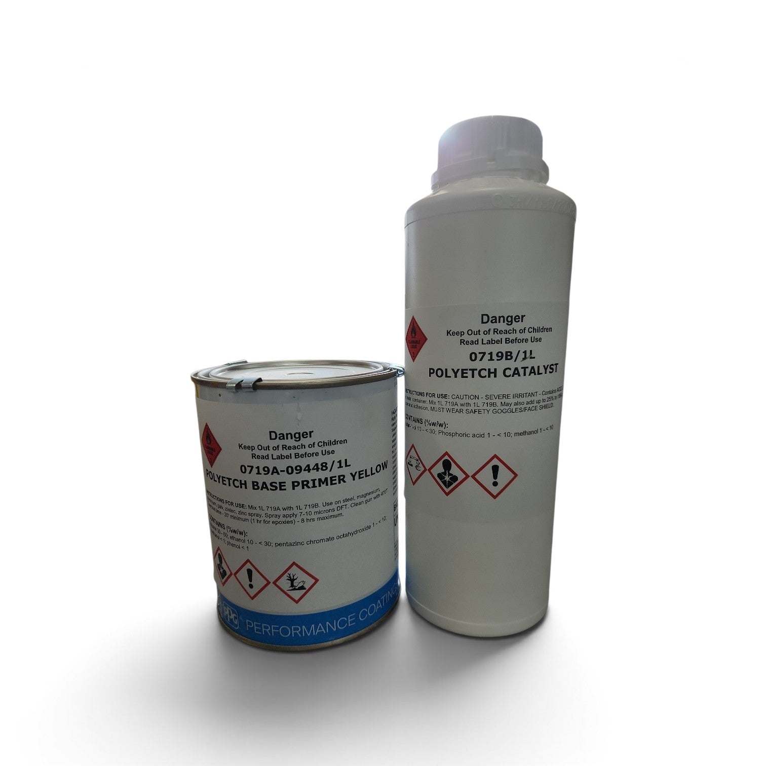 PPG 719A Polyetch Primer Yellow 2 Liter Kit