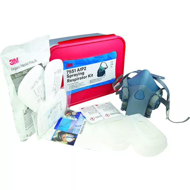 3M 7551 REUSABLE RESPIRATOR KITS ORGANIC VAPOUR AND PARTICULATES KIT SMALL