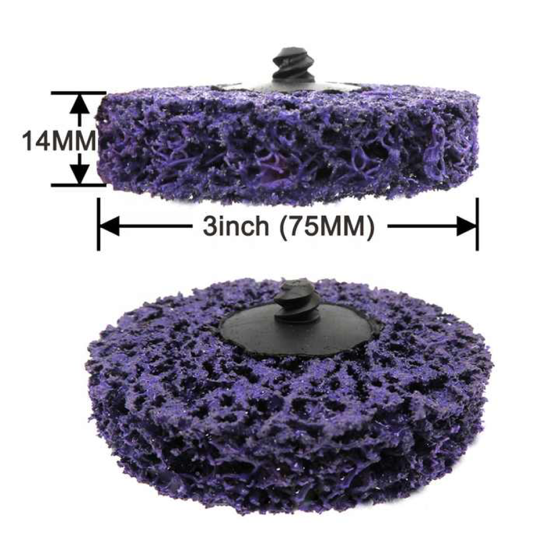 3 Inch 75MM Strip Discs  Purple